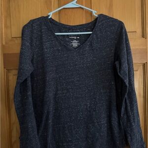 Navy Blue Long Sleeve Top